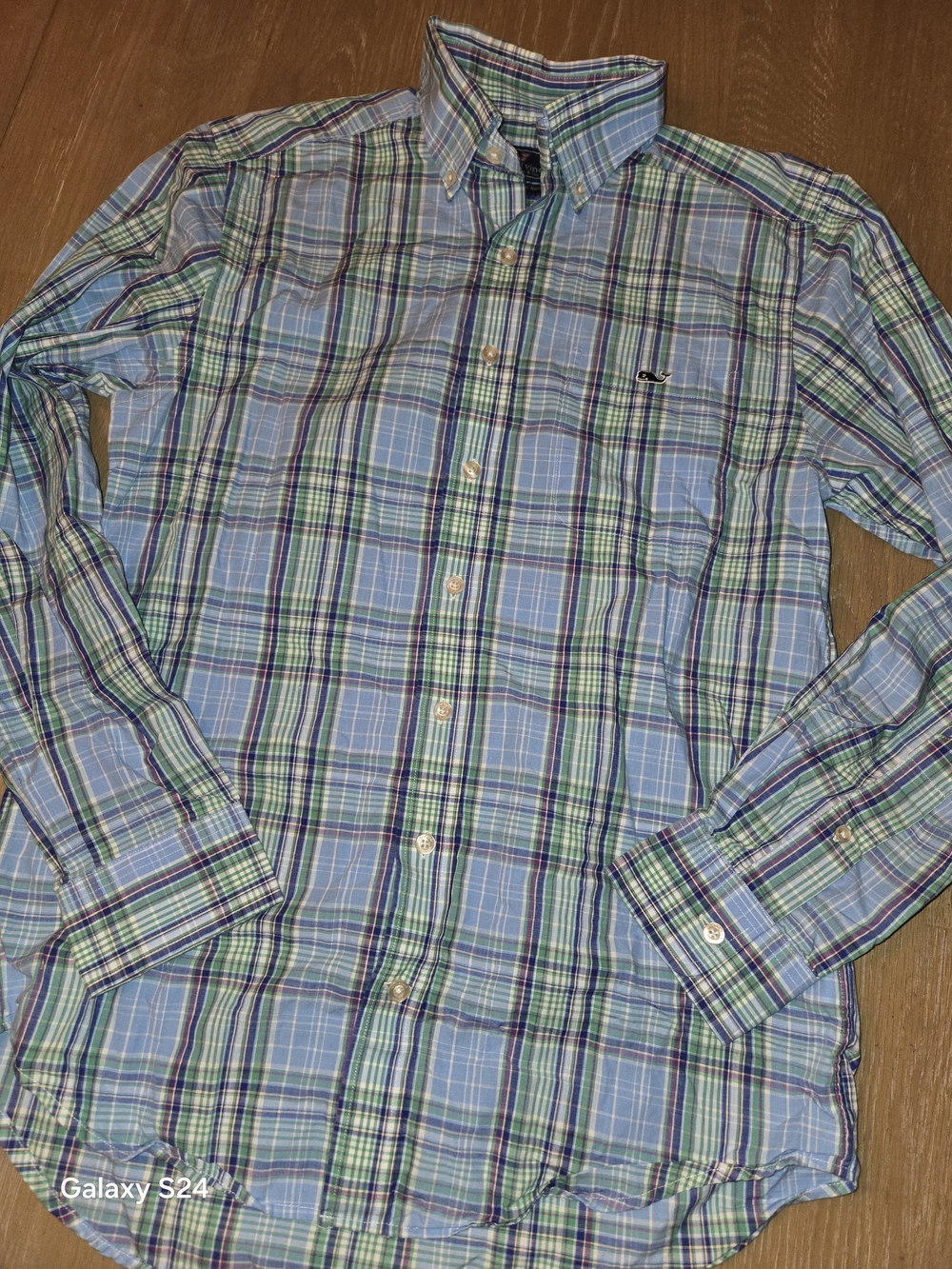 Vineyard Vines Slum Fit Tucker Short Plaid Button Down Mens S